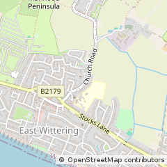 Map of Chichester, West Sussex