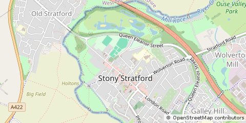 Map of Milton Keynes, Buckinghamshire
