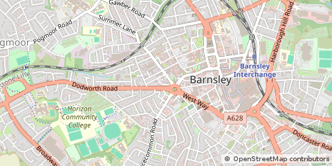 Map of Barnsley