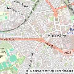 Map of Barnsley