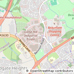 Map of Beaumont Leys, Leicestershire