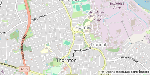 Map of Thornton-Cleveleys, Lancashire