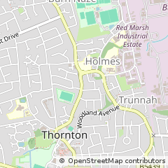 Map of Thornton-Cleveleys, Lancashire