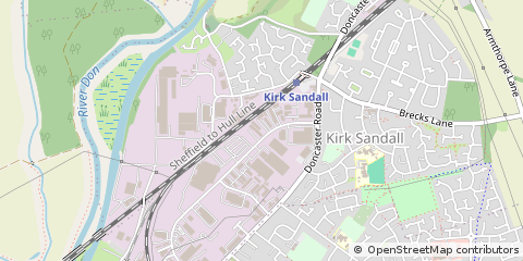 Map of Doncaster