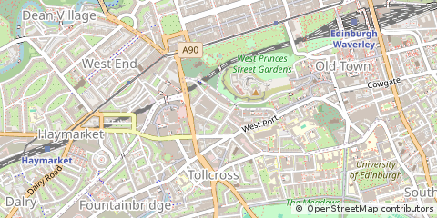 Map of Edinburgh