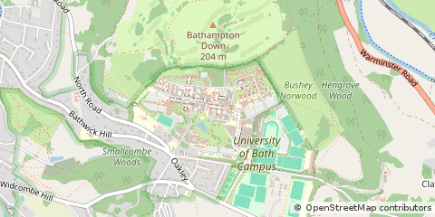 Map of Bath, Somerset