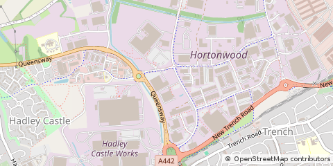 Map of Telford, Shropshire