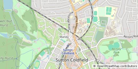 Map of Sutton Coldfield
