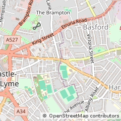 Map of Newcastle Under Lyme, Staffordshire