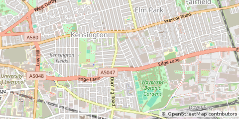 Map of Liverpool, Merseyside
