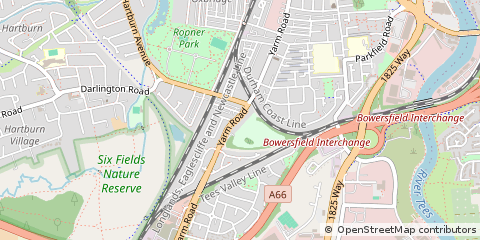 Map of Stockton-on-Tees