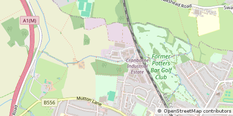 Map of Potters BAR, Hertfordshire