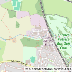 Map of Potters BAR, Hertfordshire