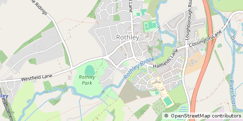 Map of Rothley, Leicestershire