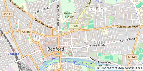 Map of Bedford