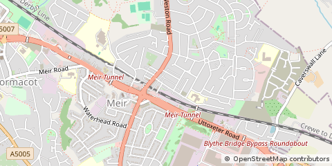 Map of Stoke-on-Trent
