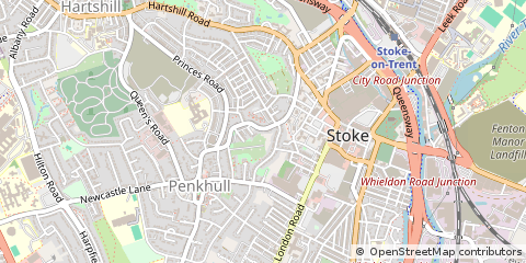 Map of Stoke-on-Trent