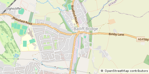 Map of Brighouse, West Yorkshire