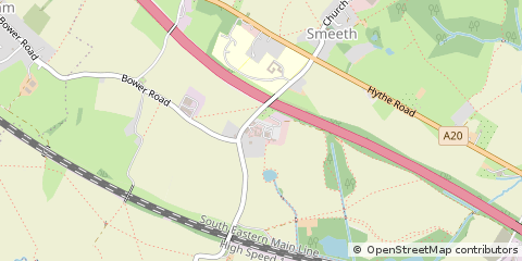 Map of Ashford, Kent