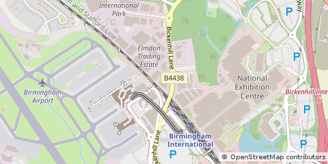 Map of Birmingham, West Midlands