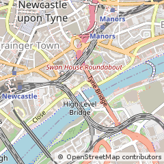 Map of Newcastle Upon Tyne
