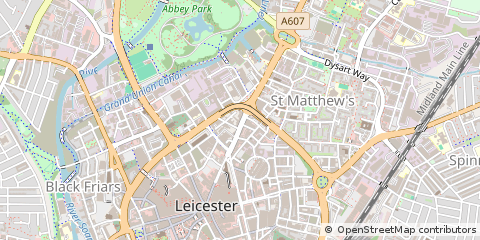 Map of Leicester