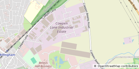 Map of Billingham, Cleveland