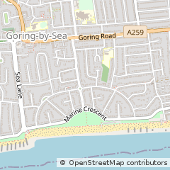 Map of Worthing, West Sussex