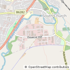 Map of Bishop Auckland, County Durham