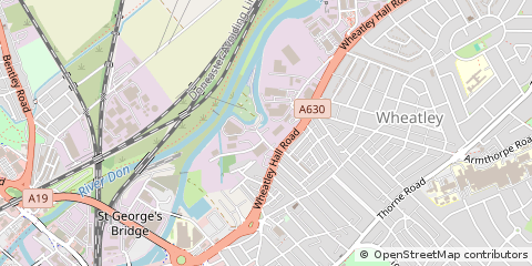 Map of Doncaster