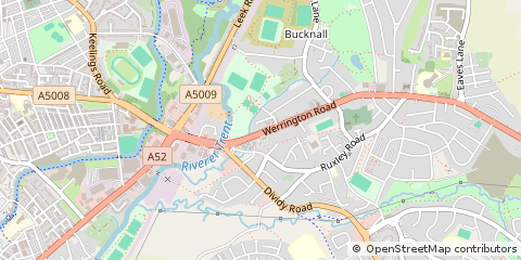 Map of Stoke-on-Trent, Staffordshire