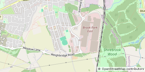 Map of Shirebrook, Nottinghamshire