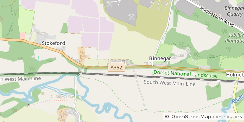 Map of Wareham, Dorset