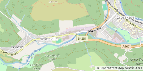 Map of Newport, Gwent