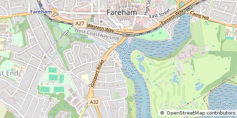 Map of Fareham