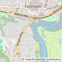Map of Fareham