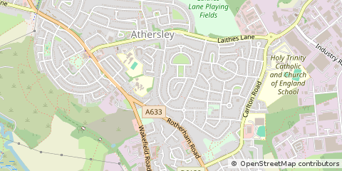 Map of Barnsley