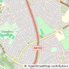 Map of Sheffield