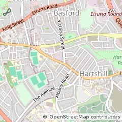 Map of Stoke-on-Trent, Staffordshire