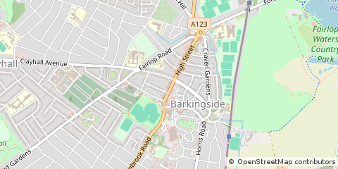 Map of Ilford, Essex