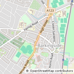Map of Ilford, Essex