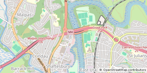 Map of Newport, South Wales