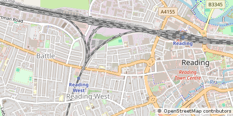 Map of Reading, Berks