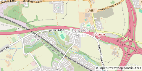 Map of Wakefield, West Yorskhire