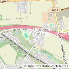 Map of Wakefield, West Yorskhire