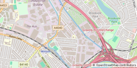 Map of Birmingham, West Midlands