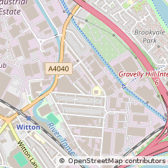 Map of Birmingham, West Midlands