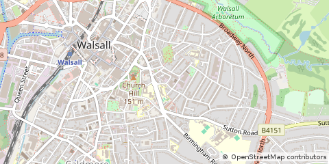 Map of Walsall