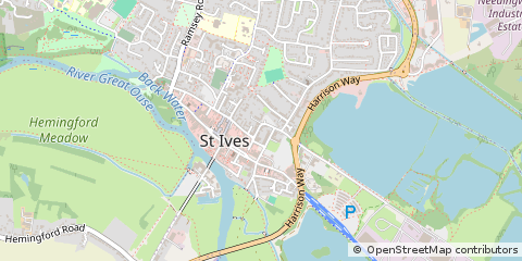Map of ST. Ives, Cambridgeshire