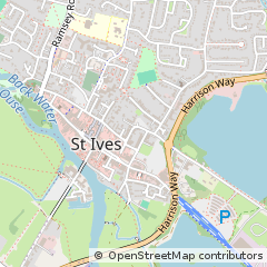 Map of ST. Ives, Cambridgeshire